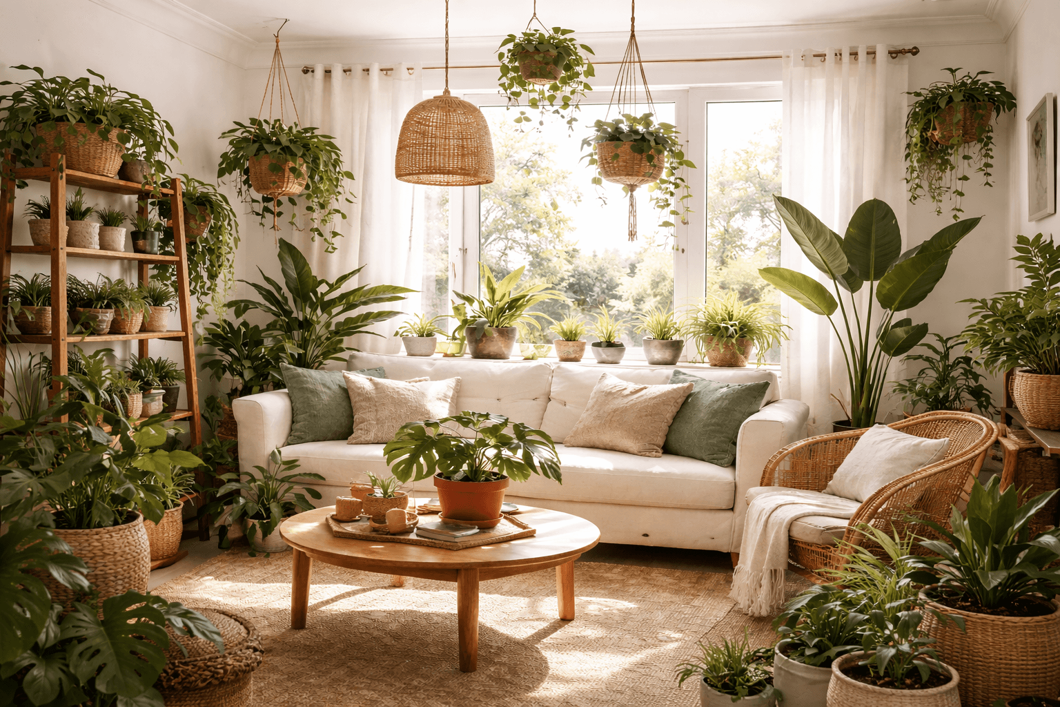 Beautifully decorated balcony